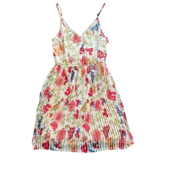 Angie Floral Sheer Spaghetti Strap Dress Medium Lined Boho Cottagecore Summer - Picture 1 of 4